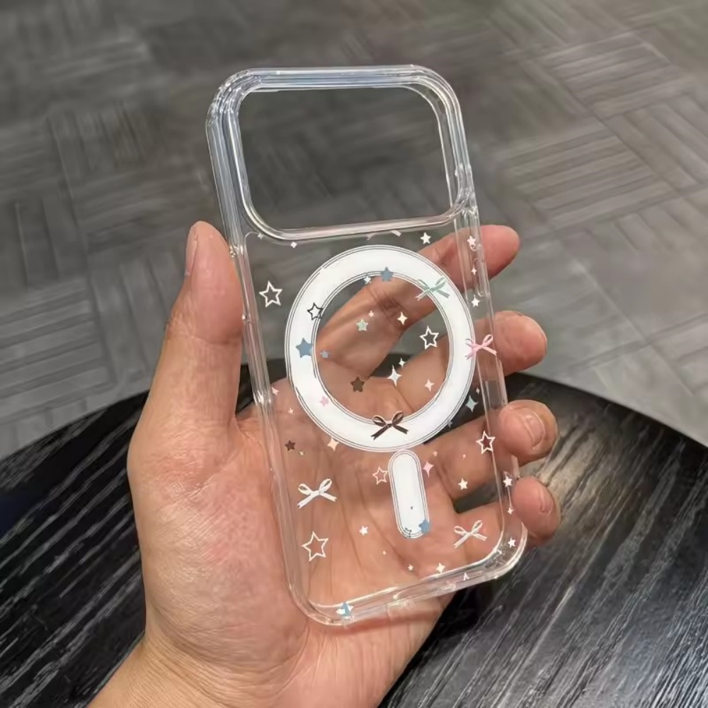 Star Bow Print Clear Phone Cas - Clear Shockproof Bumper Case review and price