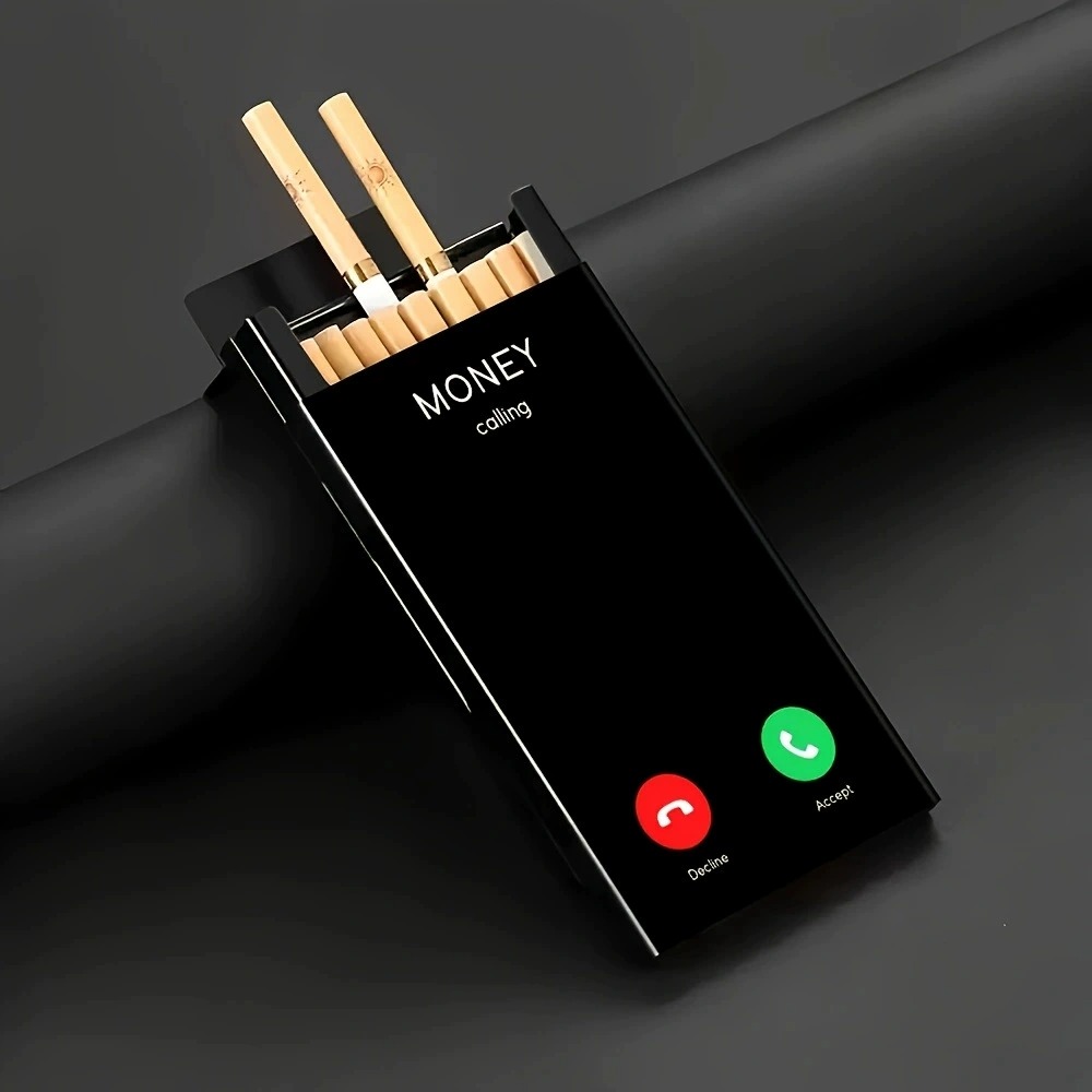 Slim Metal Cigarette Case with - Phone Cases review and price