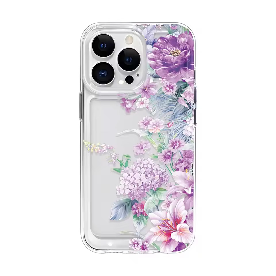 Girls Flower Clear Phone Case  - Clear Shockproof Bumper Case review and price