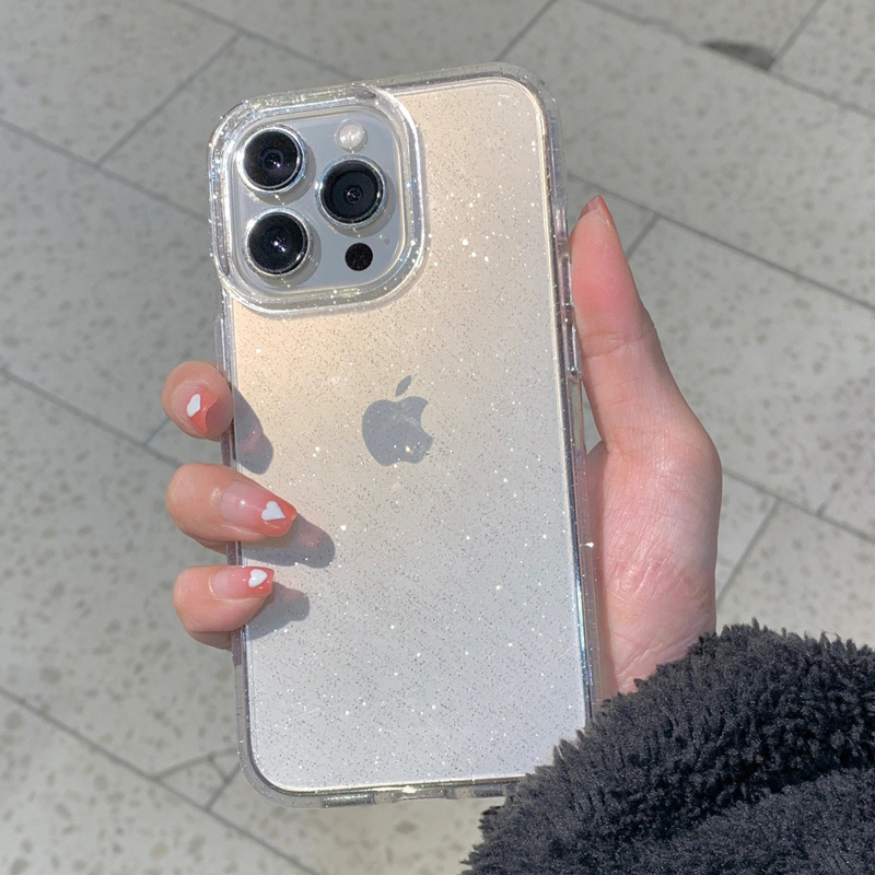 Transparent Simple Glitter Pho - Clear Shockproof Bumper Case review and price