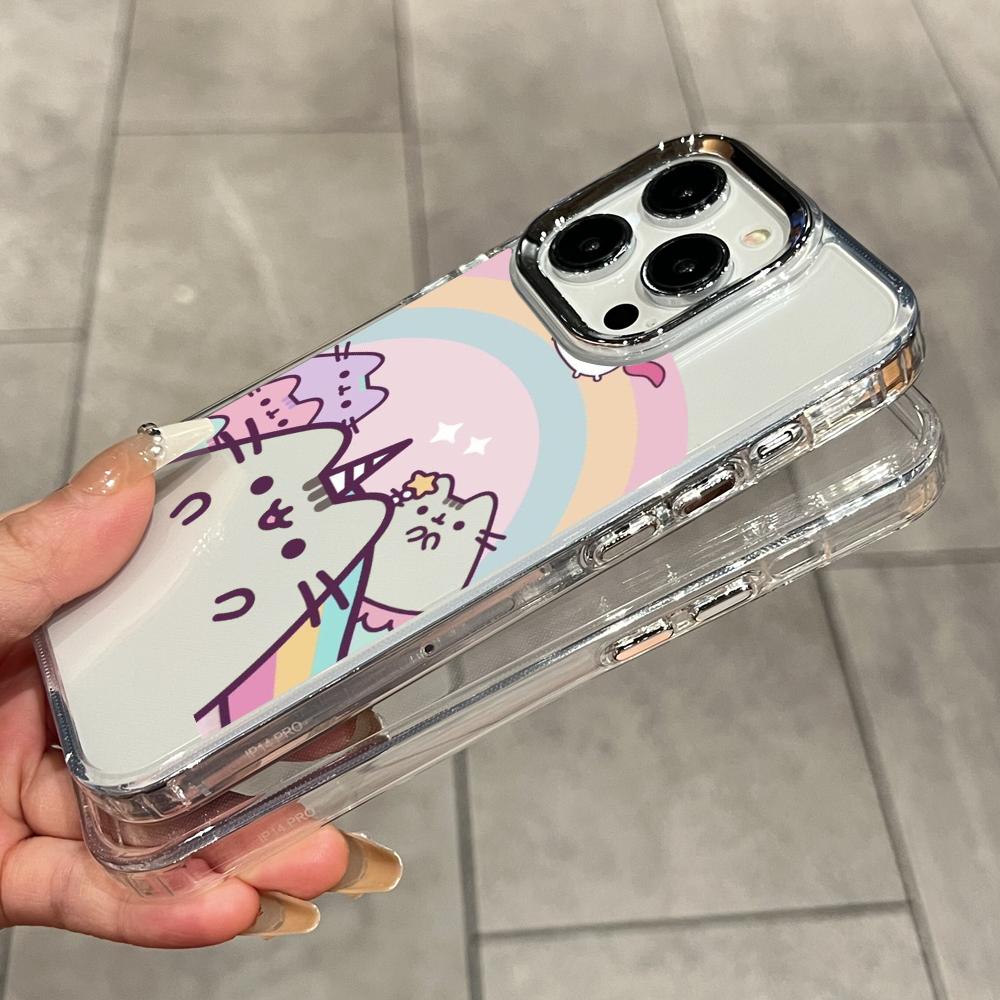 Cartoon Pusheen Cat Matte Tran - Clear Shockproof Bumper Case review and price