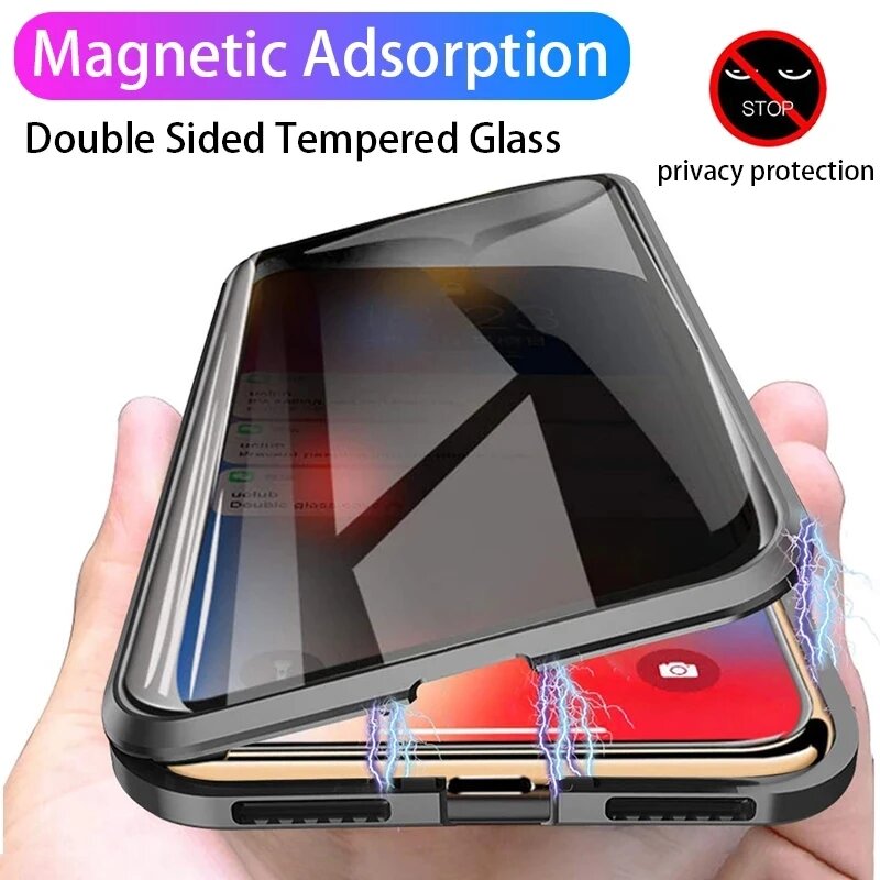 Anti Peeping Spy Magnetic Case - Anti Spy Privacy Glass Case review and price