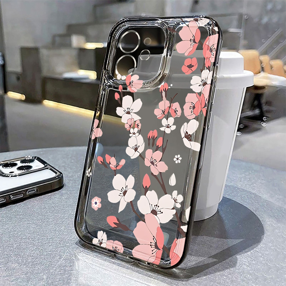 Mini Flower Phone Case For iPh - Clear Shockproof Bumper Case review and price