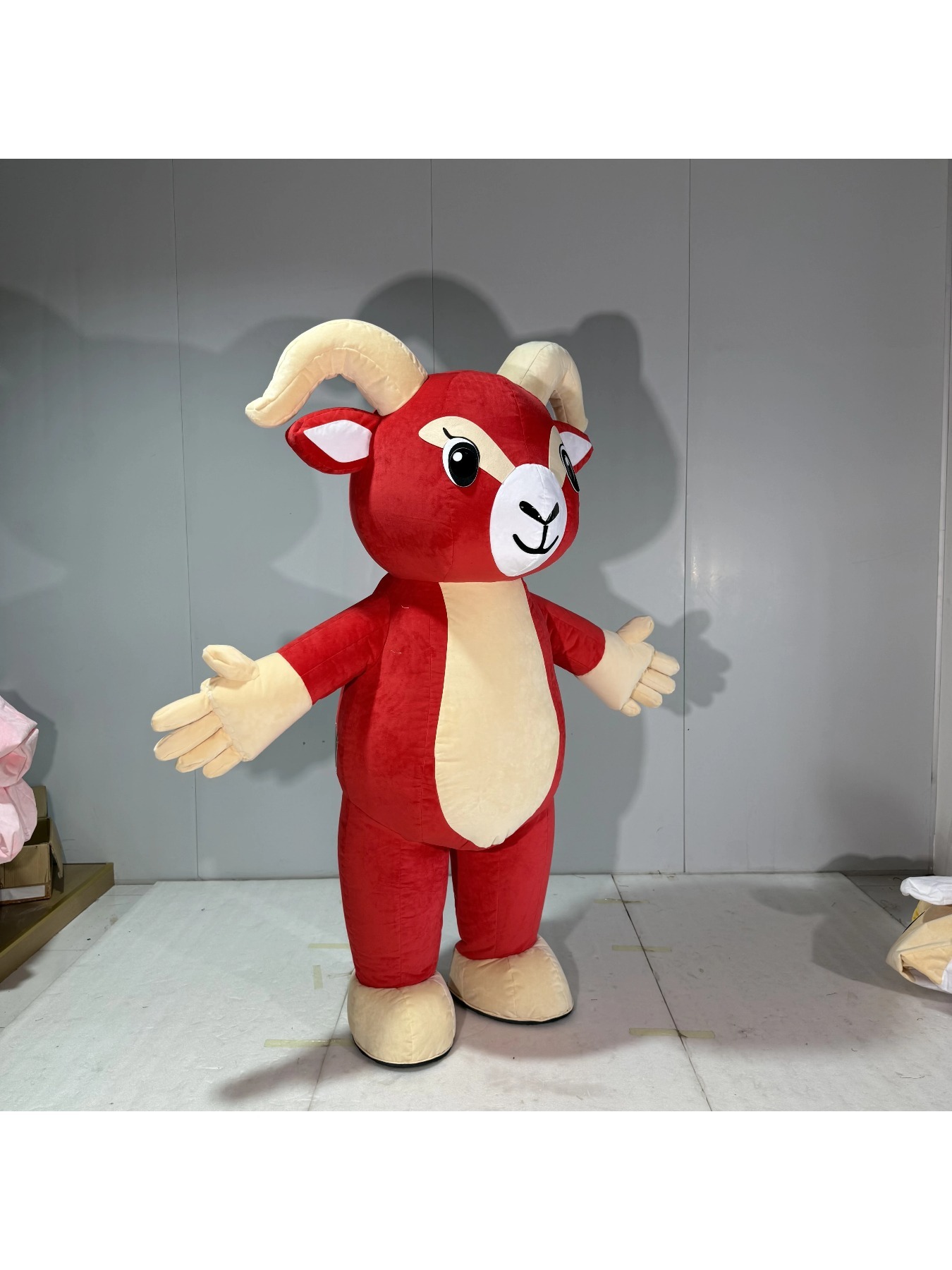 Inflatable Red Goat Mascot Cos - Chargers review and price