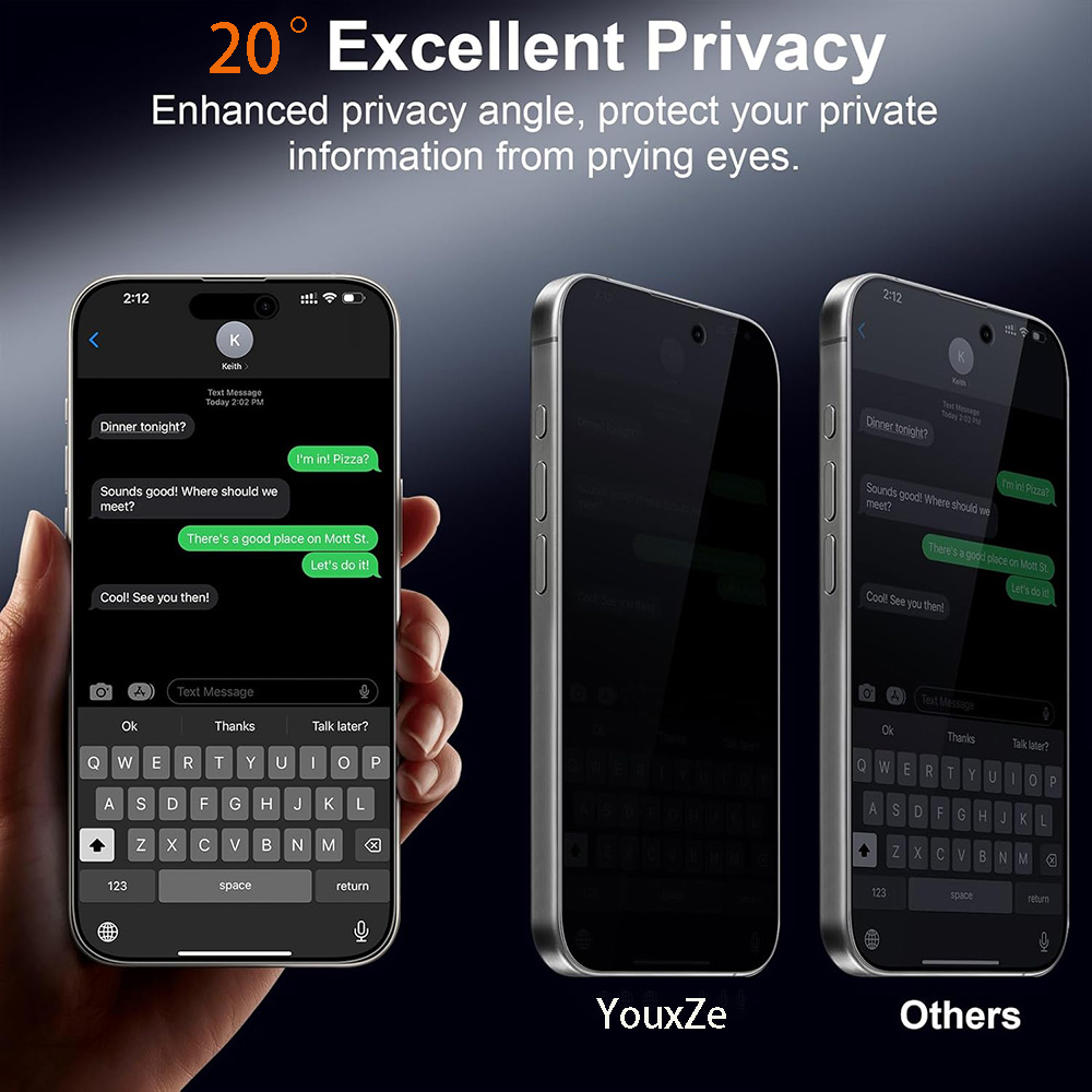 4Pcs Anti Spy Tempered Glass F - Anti Spy Privacy Glass Case review and price
