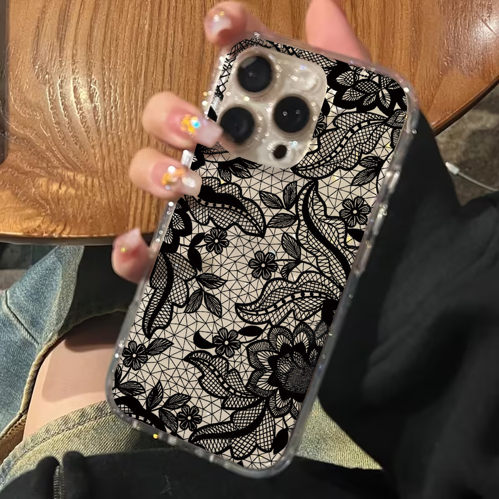 Lace Flowers INS Clear Phone C - Clear Shockproof Bumper Case review and price